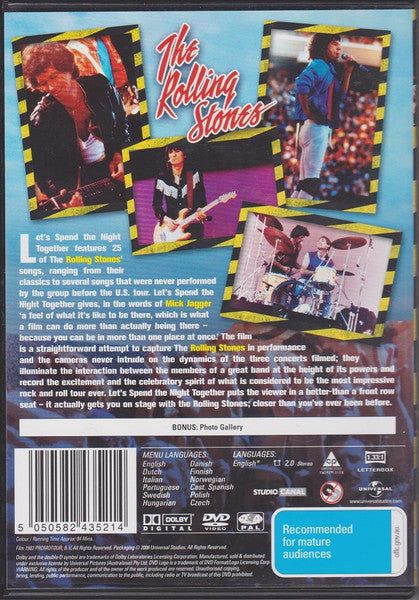 The Rolling Stones : Let's Spend The Night Together (DVD-V, PAL, Reg)