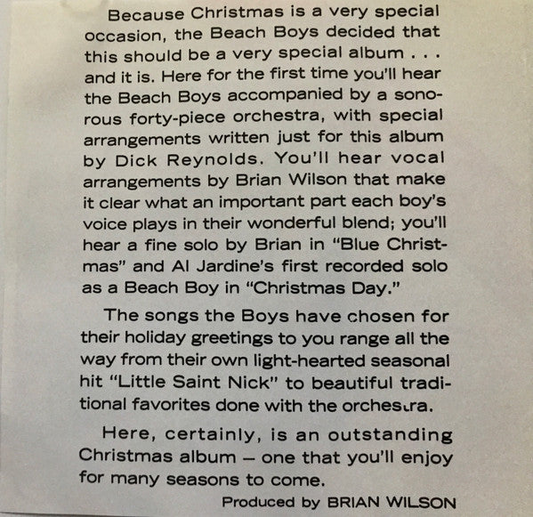The Beach Boys : The Beach Boys' Christmas Album (CD, Album)