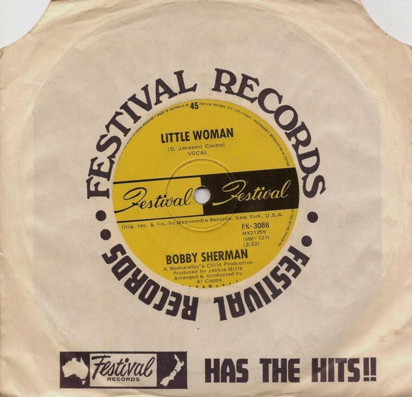 Bobby Sherman : Little Woman (7", Single)