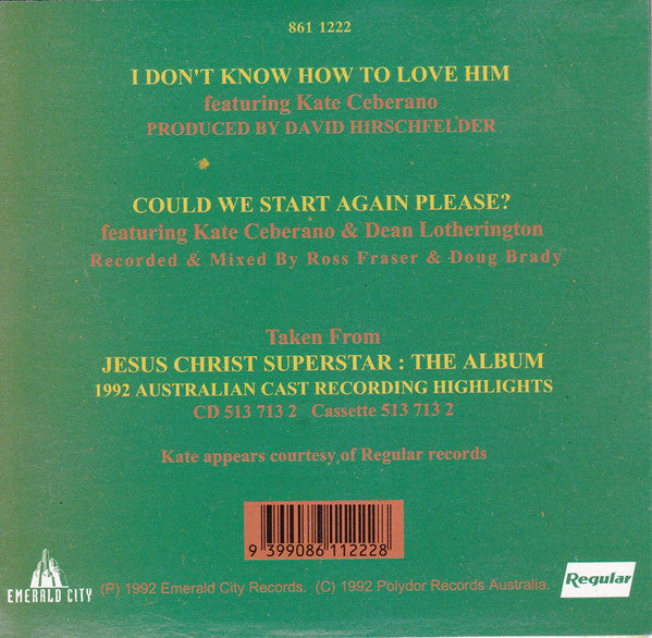 Kate Ceberano : I Don't Know How To Love Him (CD, Single)