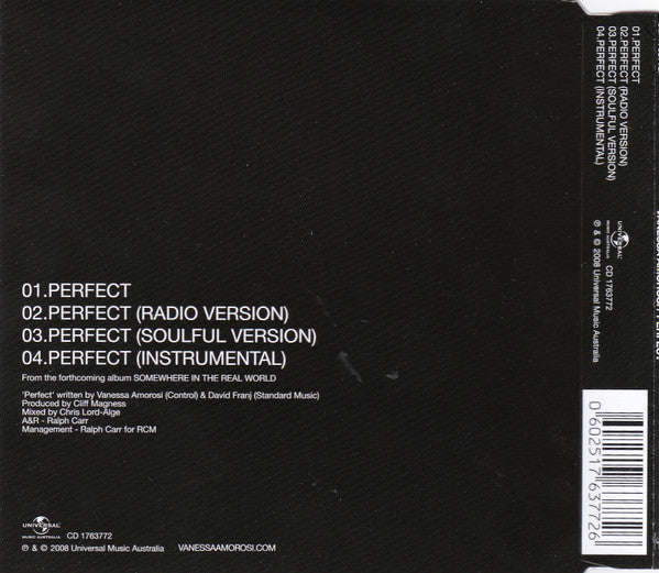 Vanessa Amorosi : Perfect (CD, Single)