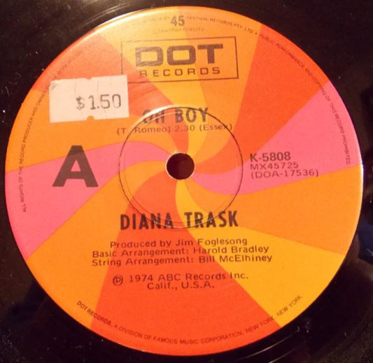 Diana Trask : Oh Boy (7", Single)