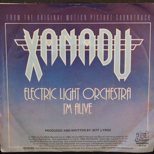 Electric Light Orchestra : I'm Alive (7", Single)