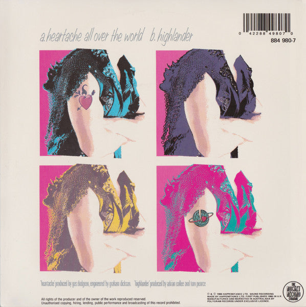 Elton John : Heartache All Over The World (7", Single)