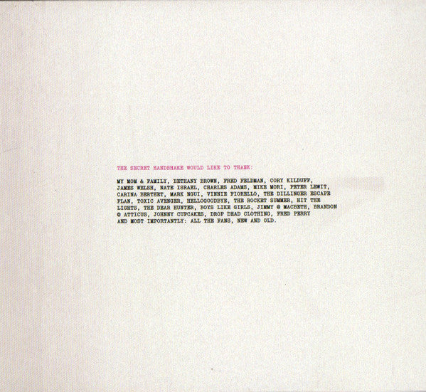 The Secret Handshake : One Full Year (CD, Album, Dig)