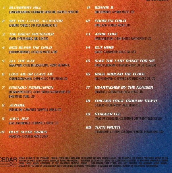 Various : The 50's: The Hits Selection (CD, Comp)