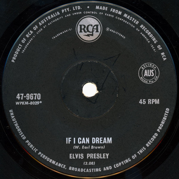 Elvis* : Edge Of Reality (7", Single)
