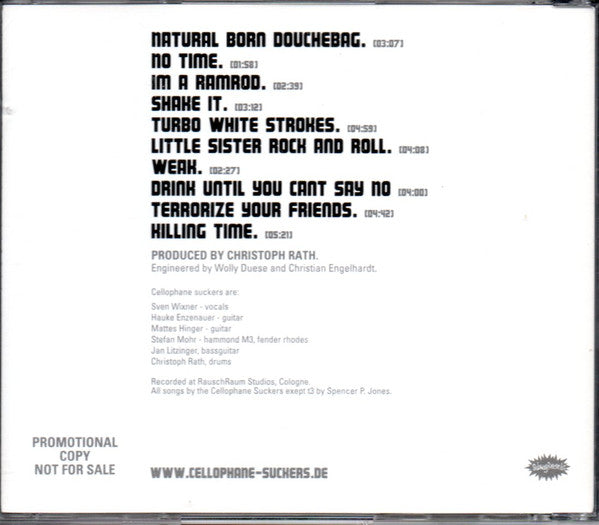 Cellophane Suckers : Can't Say No (CD, Pro)