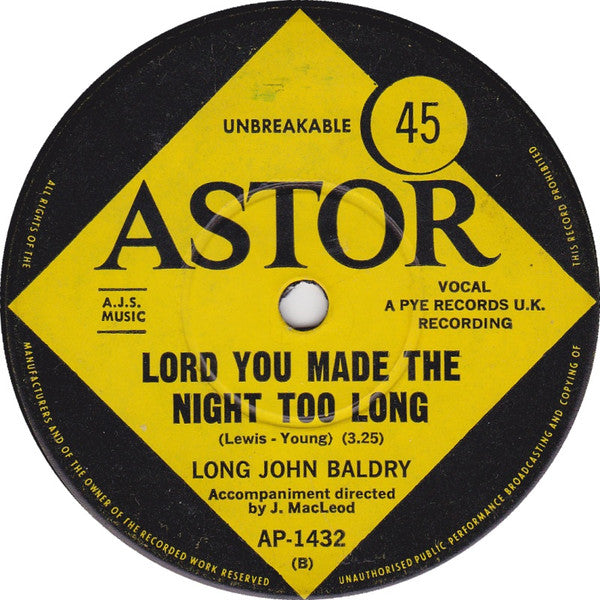 Long John Baldry : Let The Heartaches Begin (7", Single)