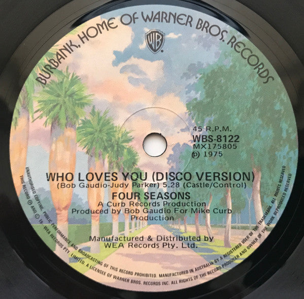 The Four Seasons : Who Loves You (7", Single)