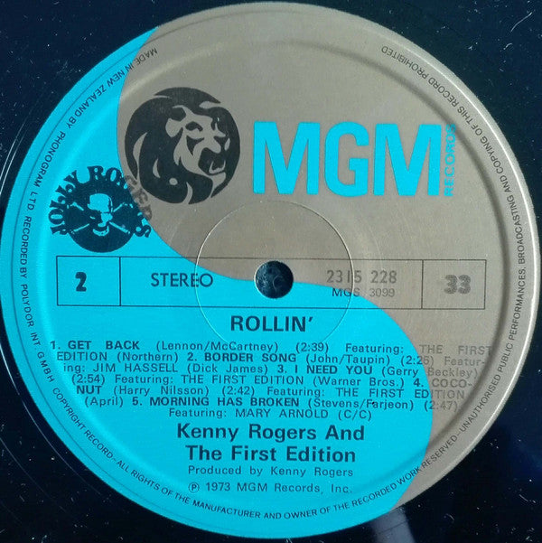 Kenny Rogers & The First Edition : Rollin' (LP, Album)