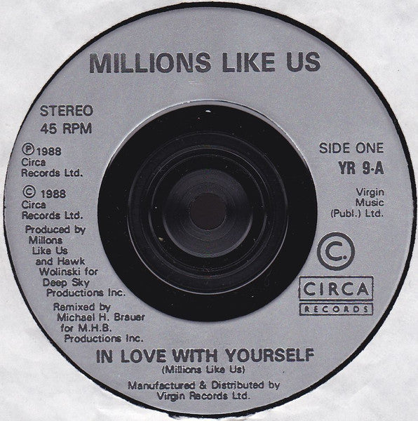 Millions Like Us : In Love With Yourself (7", Single)