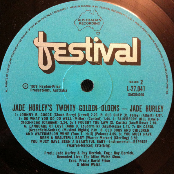 Jade Hurley : Jade Hurley's 20 Golden Oldens (LP)
