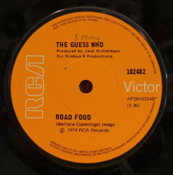 The Guess Who : Clap For The Wolfman (7", Single)