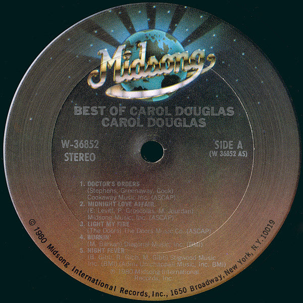 Carol Douglas : The Best Of Carol Douglas (LP, Comp)