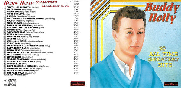 Buddy Holly : 30 All Time Greatest Hits (CD, Comp)