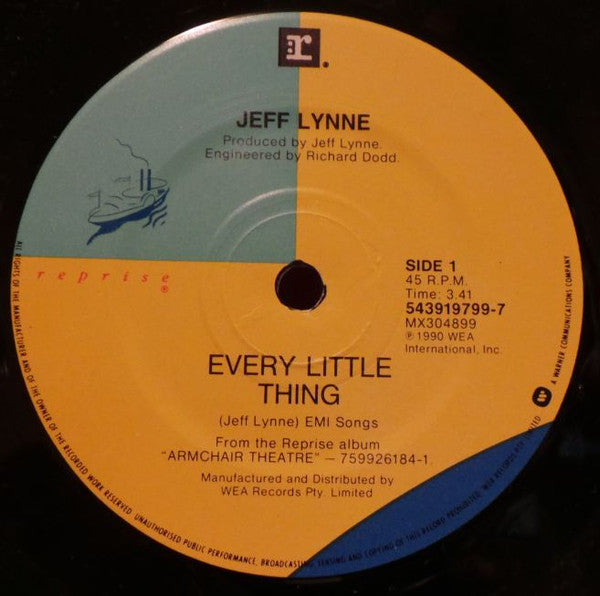 Jeff Lynne : Every Little Thing (7", Single)