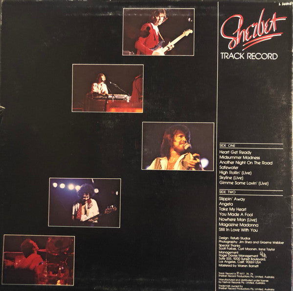 Sherbet : Track Record (LP, Comp)