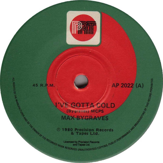 Max Bygraves : I've Gotta Cold (7", Single)