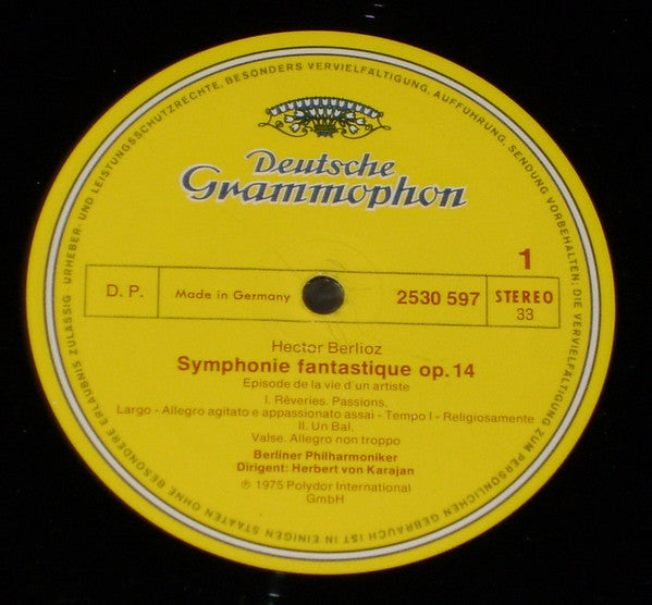 Hector Berlioz – Berliner Philharmoniker · Herbert von Karajan : Symphonie Fantastique (LP)