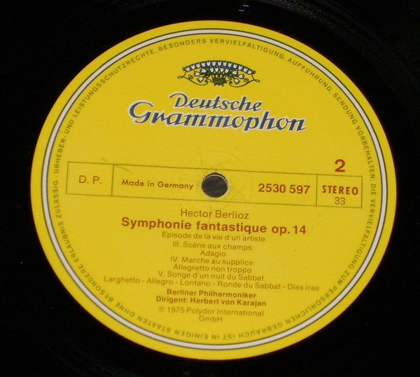 Hector Berlioz – Berliner Philharmoniker · Herbert von Karajan : Symphonie Fantastique (LP)