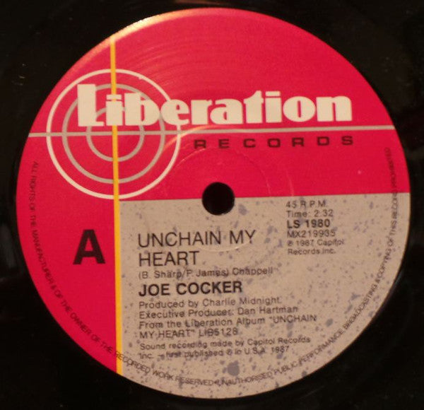 Joe Cocker : Unchain My Heart (7", Single)