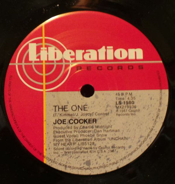 Joe Cocker : Unchain My Heart (7", Single)