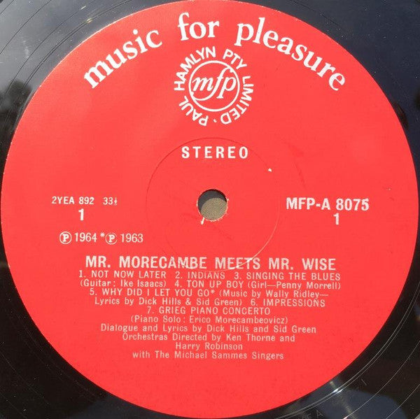 Morecambe & Wise : Mr. Morecambe Meets Mr. Wise (LP, RE)
