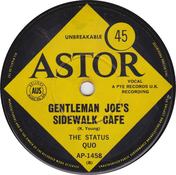 The Status Quo* : Pictures Of Matchstick Men (7")