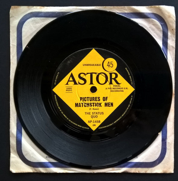The Status Quo* : Pictures Of Matchstick Men (7")