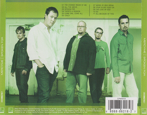 MercyMe : Spoken For (CD, Album)