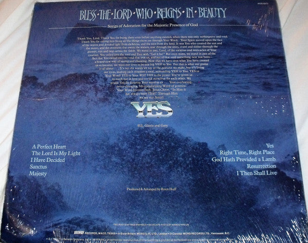 The Bill Gaither Trio : Bless The Lord Who Reigns In Beauty (LP, Album)