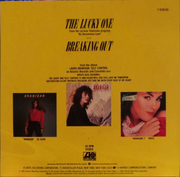Laura Branigan : The Lucky One (7", Single)