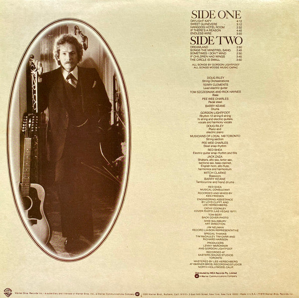 Gordon Lightfoot : Endless Wire (LP, Album)
