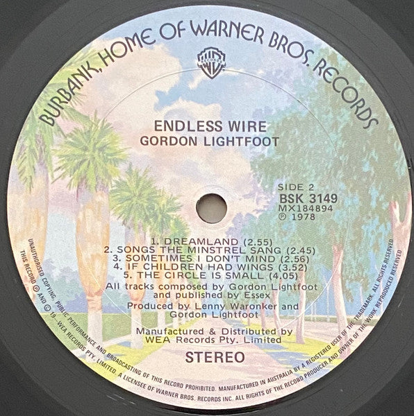 Gordon Lightfoot : Endless Wire (LP, Album)