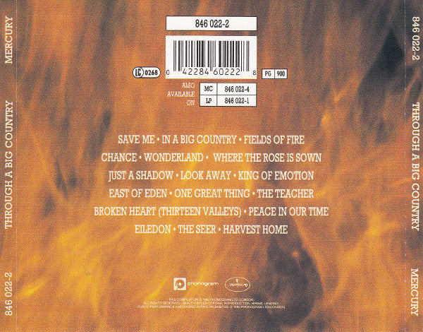 Big Country : Through A Big Country (Greatest Hits) (CD, Comp)