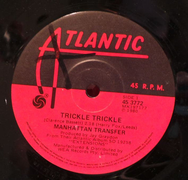 The Manhattan Transfer : Trickle Trickle (7", Single)