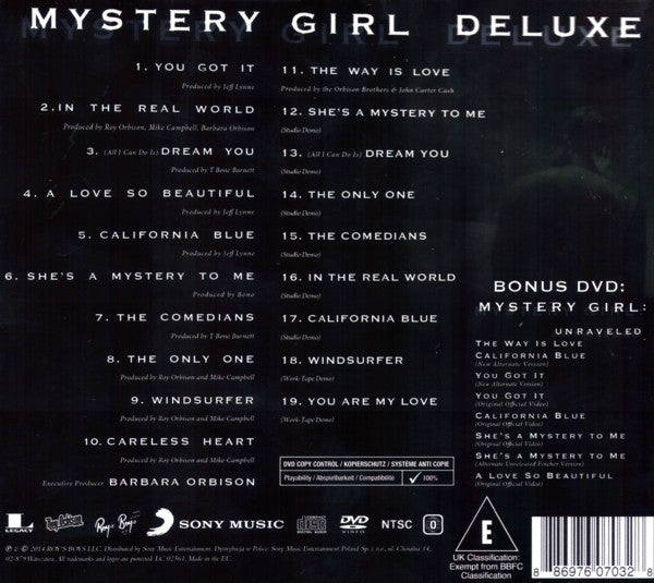 Roy Orbison : Mystery Girl (CD, Album, Dlx, RE + DVD, Copy Prot., NTSC)
