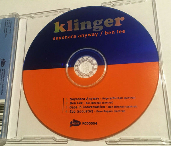 Klinger : Sayonara Anyway/Ben Lee (CD, Single)