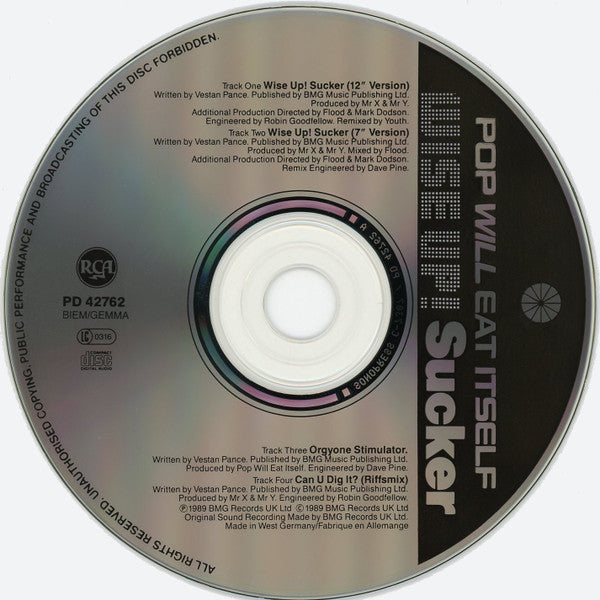 Pop Will Eat Itself : Wise Up! Sucker (CD, Single)