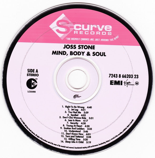 Joss Stone : Mind Body & Soul (CD, Album, Copy Prot.)