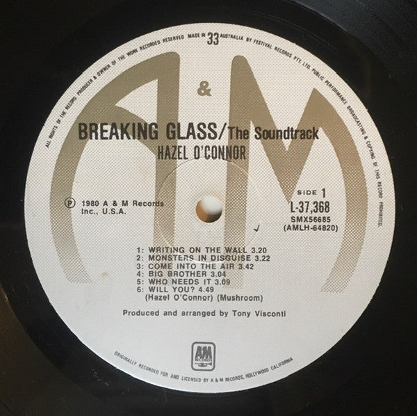 Hazel O'Connor : Breaking Glass (LP, Album)
