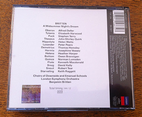 Benjamin Britten : A Midsummer Night's Dream (2xCD, Album, RE, RM)