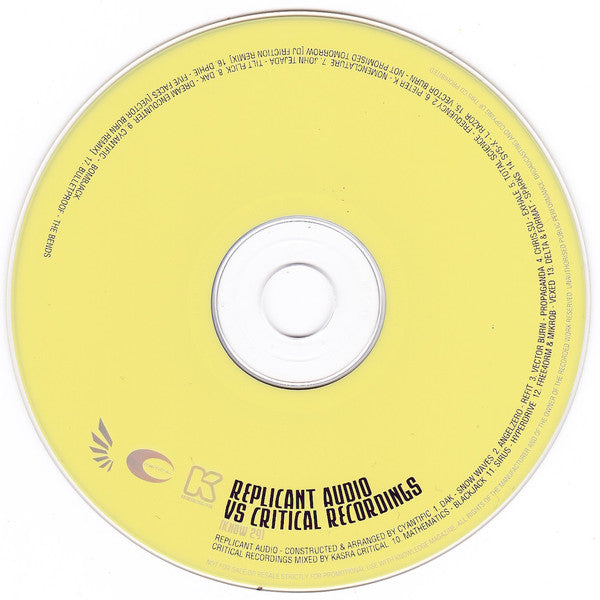 Various : Replicant Audio Vs Critical Recordings (CD, Mixed)