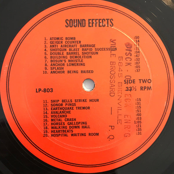 No Artist : Sound Effects Vol. 3 (LP)