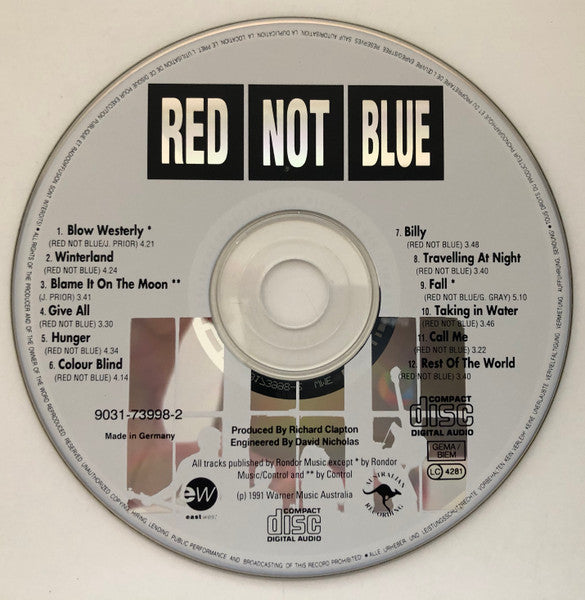 Red Not Blue : Red Not Blue (CD, Album)