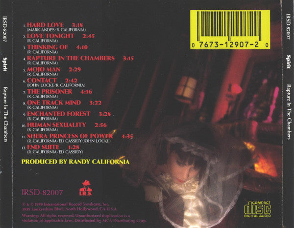 Spirit (8) : Rapture In The Chambers (CD, Album)