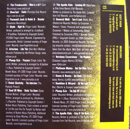 Scott Nixon : Knowledge Presents - Scott Nixon's Itchy Scratchy Breakbeat Mix (CD, Comp, Mixed)
