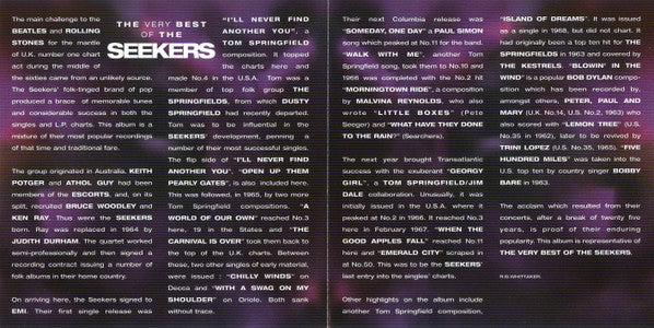 The Seekers : The Very Best Of The Seekers (CD, Comp)