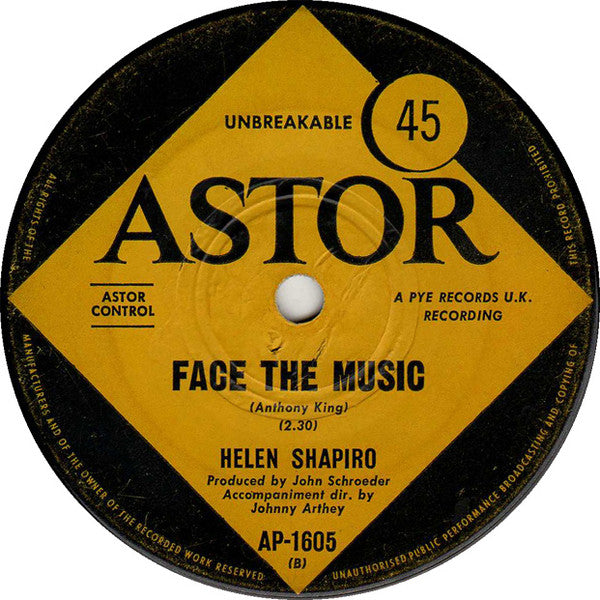 Helen Shapiro : Today Has Been Cancelled (7", Single)